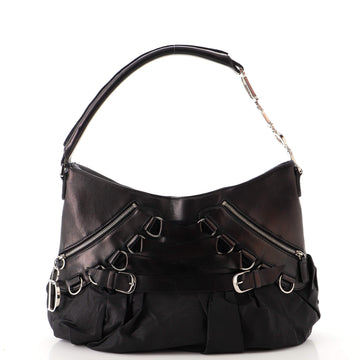 Christian Dior Ballet Corset Hobo Leather and Nylon Medium