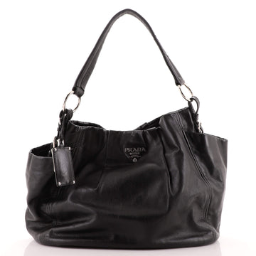 Prada Side Pocket Hobo Soft Calf Medium
