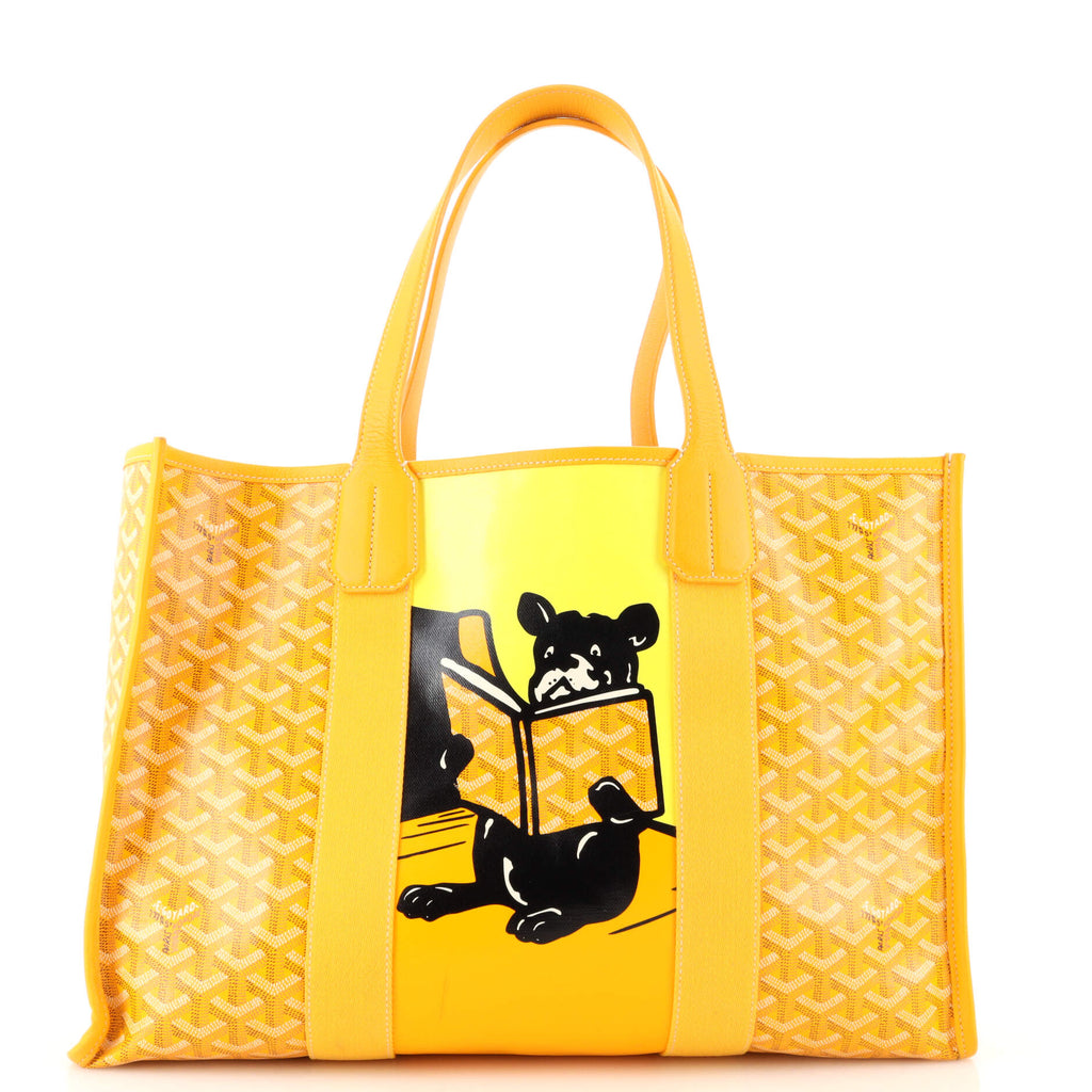 Goyard Villette Tote Bag MM Yellow in Coated Canvas/Leather - US