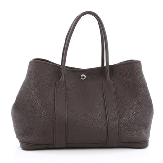 Hermes Garden Party Tote Leather 36 Brown