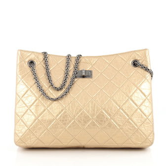  Chanel Reissue 2.55 Tote Quilted Aged Calfskin Gold 1928202