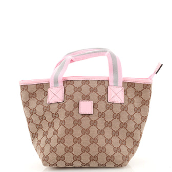 Gucci Kid's Web Tote GG Canvas Mini