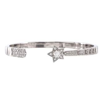Chanel Comete Chevron Bracelet 18K White Gold and Diamonds