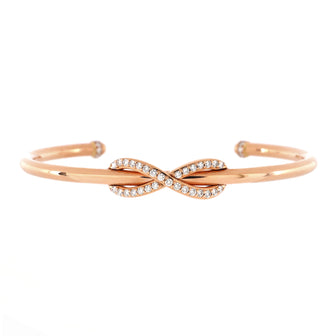 Tiffany & Co. Infinity Cuff Bracelet 18K Rose Gold with Diamonds