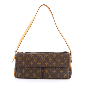 Louis Vuitton Viva Cite Handbag Monogram Canvas MM Brown