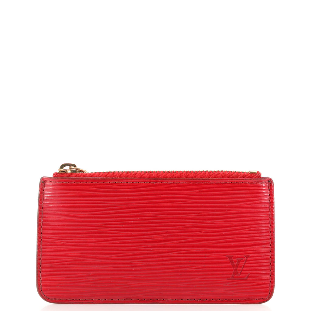 Afsky At give tilladelse Udvalg Louis Vuitton Key Pouch Epi Leather Red 1928591