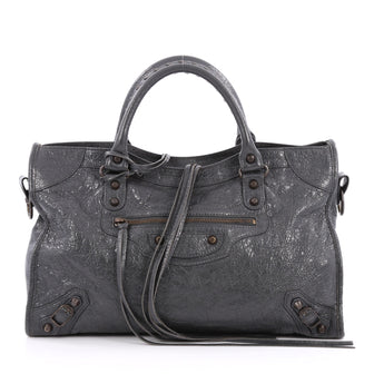 Balenciaga City Classic Studs Handbag Leather Medium 1929001