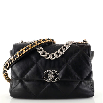 Chanel 19 Flap Bag Quilted Leather Large