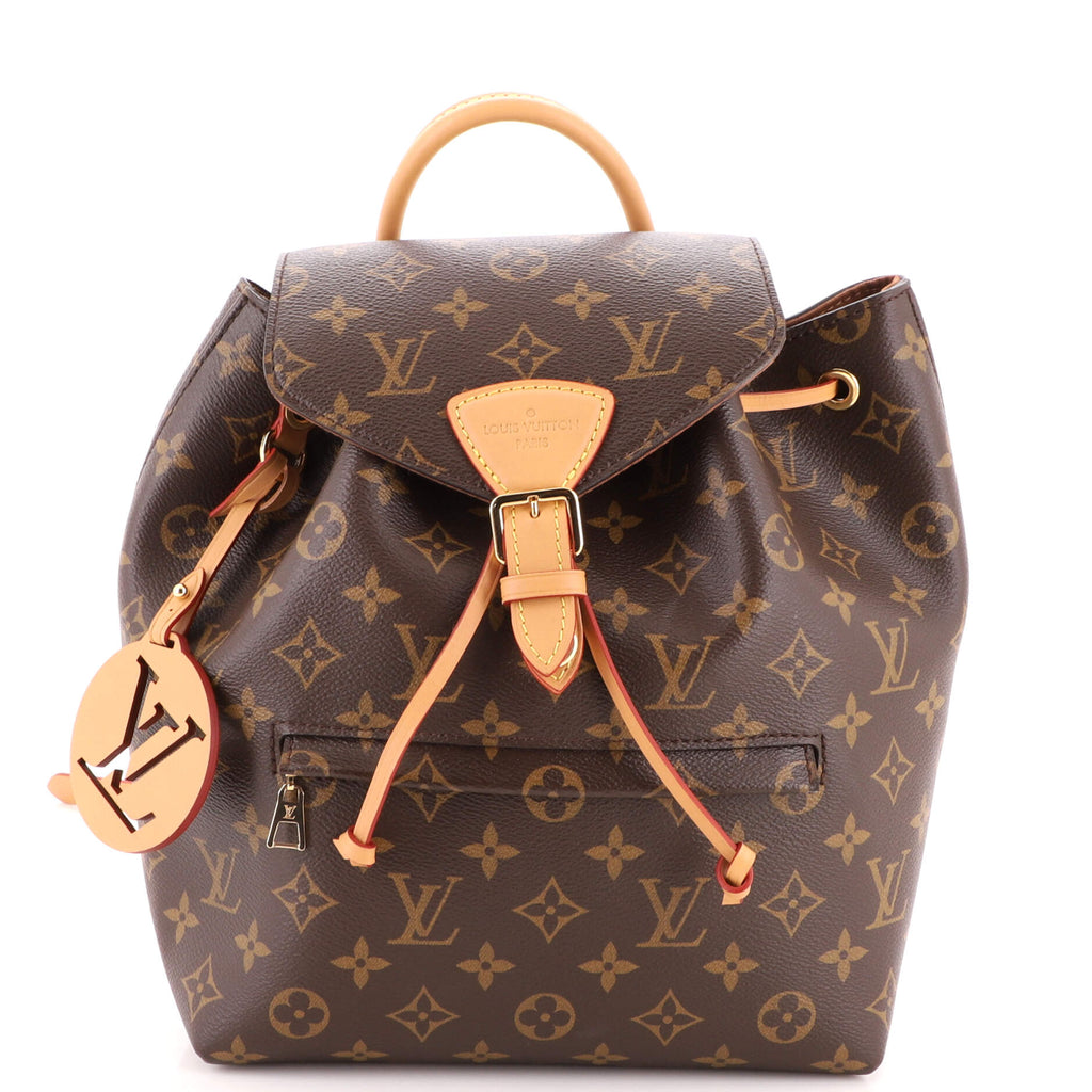 Louis Vuitton Montsouris NM Backpack Monogram Canvas with Leather PM Brown  2207501
