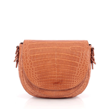 Nancy Gonzalez Saddle Crossbody Bag Crocodile Small 1929201