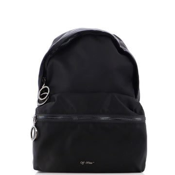 Off White Front Pocket Backpack Nylon Mini
