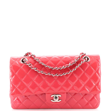 Chanel Classic Double Flap Bag Quilted Patent Medium