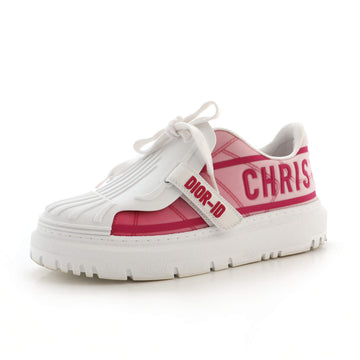 Christian Dior Women's Dior-ID Sneakers Leather with Terry Cloth