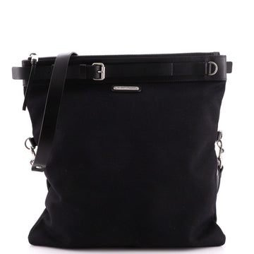 Saint Laurent ID Flat Messenger Bag Canvas Medium