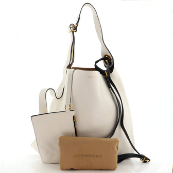 Burberry Grommet Hobo Leather Medium
