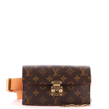 Louis Vuitton S Lock Belt Pouch Monogram Canvas