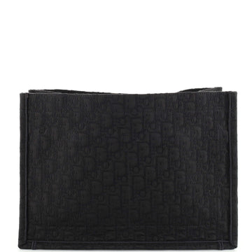 Christian Dior Open Clutch Embroidered Oblique Nylon