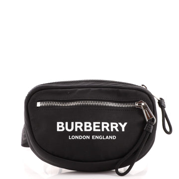 Burberry Logo Cannon Bum Bag Printed Nylon Small