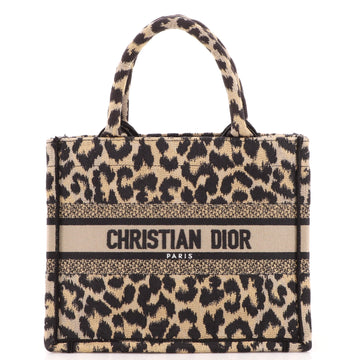 Christian Dior Book Tote Embroidered Canvas Small