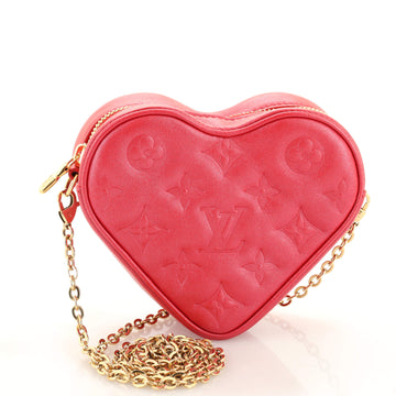 Louis Vuitton Coeur Heart on Chain Bag Monogram Embossed Lambskin