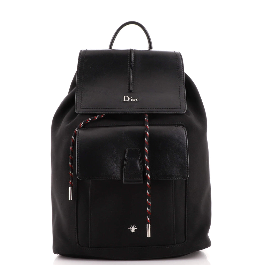christian dior mini backpack Christian Dior Motion Backpack Nylon and Leather Mini 192969