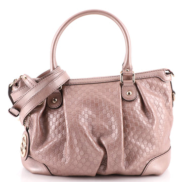 Gucci Sukey Top Handle Satchel Microguccissima Leather Medium