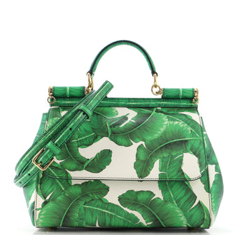 Dolce & Gabbana Miss Sicily Bag Printed Leather Medium