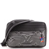 LOUIS VUITTON Calfskin Monogram 2054 Capsule Expandable Messenger Grey  Black 1297322