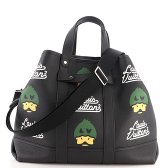 Louis Vuitton Nigo Duck Journey Tote Limited Edition Printed Leather