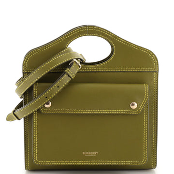 Burberry Pocket Tote Leather Mini