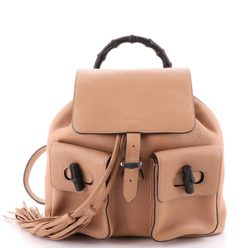 Gucci Bamboo Tassel Backpack Leather Medium
