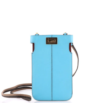 Fendi Peek-A-Phone Pouch Crossbody Leather
