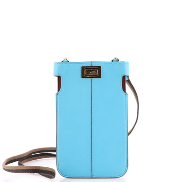 Fendi Peek-A-Phone Pouch Crossbody Leather