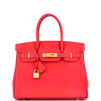 Hermes Birkin Handbag Bicolor Epsom with Brushed Gold Hardware 30