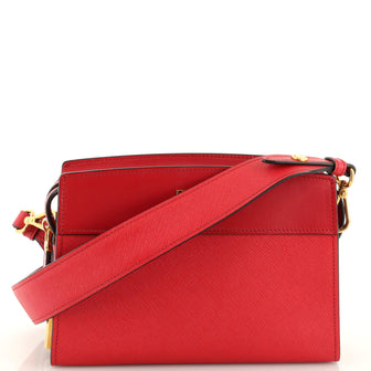 Prada Esplanade Crossbody Bag Saffiano with City Calf Small