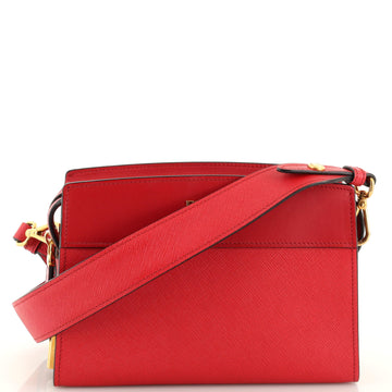 Prada Esplanade Crossbody Bag Saffiano with City Calf Small