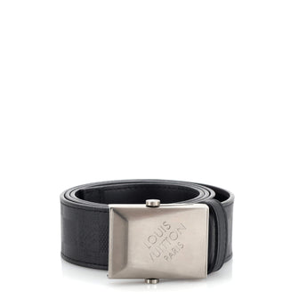 Louis Vuitton Damier Mens Belts, Grey, 90