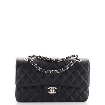 Chanel Classic Double Flap Bag Quilted Caviar Medium