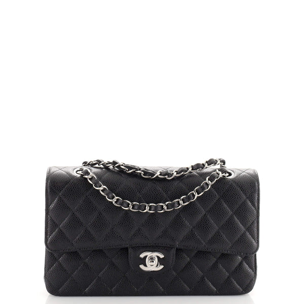 CHANEL Caviar Quilted Cosmetic Case Black 1300891