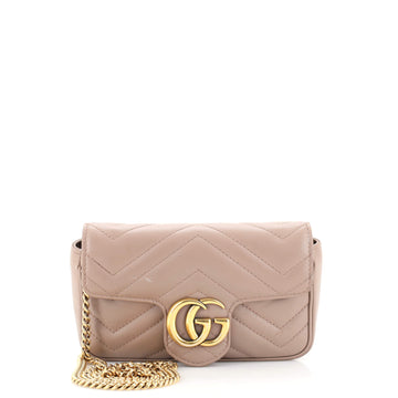 Gucci GG Marmont Flap Bag Matelasse Leather Super Mini