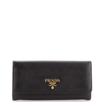 Prada Continental Wallet Saffiano Leather Long