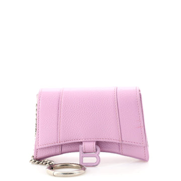 Balenciaga Hourglass Keychain Card Holder Leather