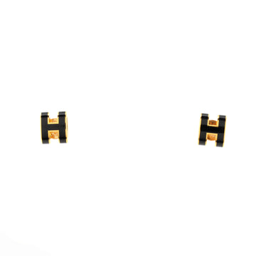 Hermes Pop H Stud Earrings Metal and Enamel Mini