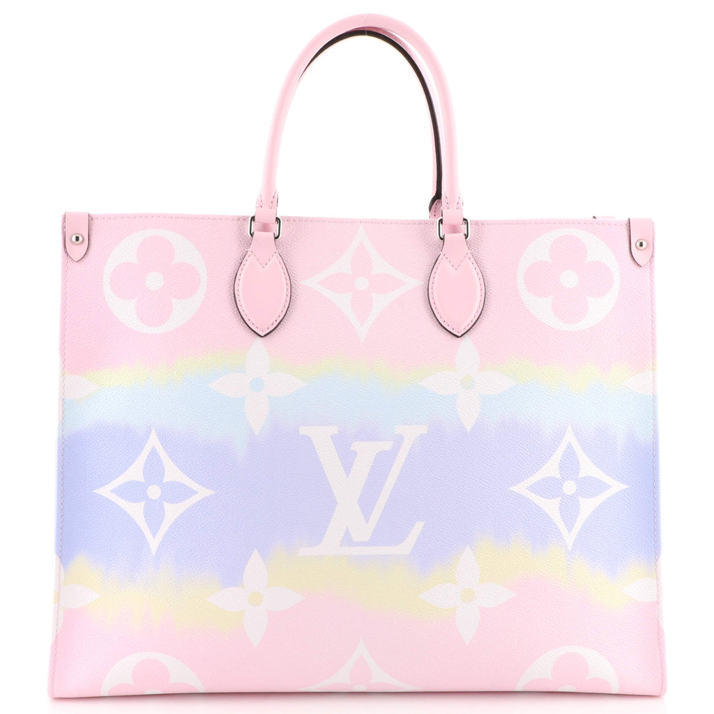 Louis Vuitton Onthego GM Escale Tote Monogram Giant Pastel Pink