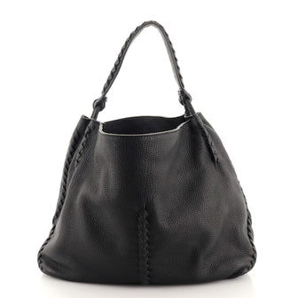 Bottega Veneta Open Hobo Cervo with Intrecciato Detail Medium