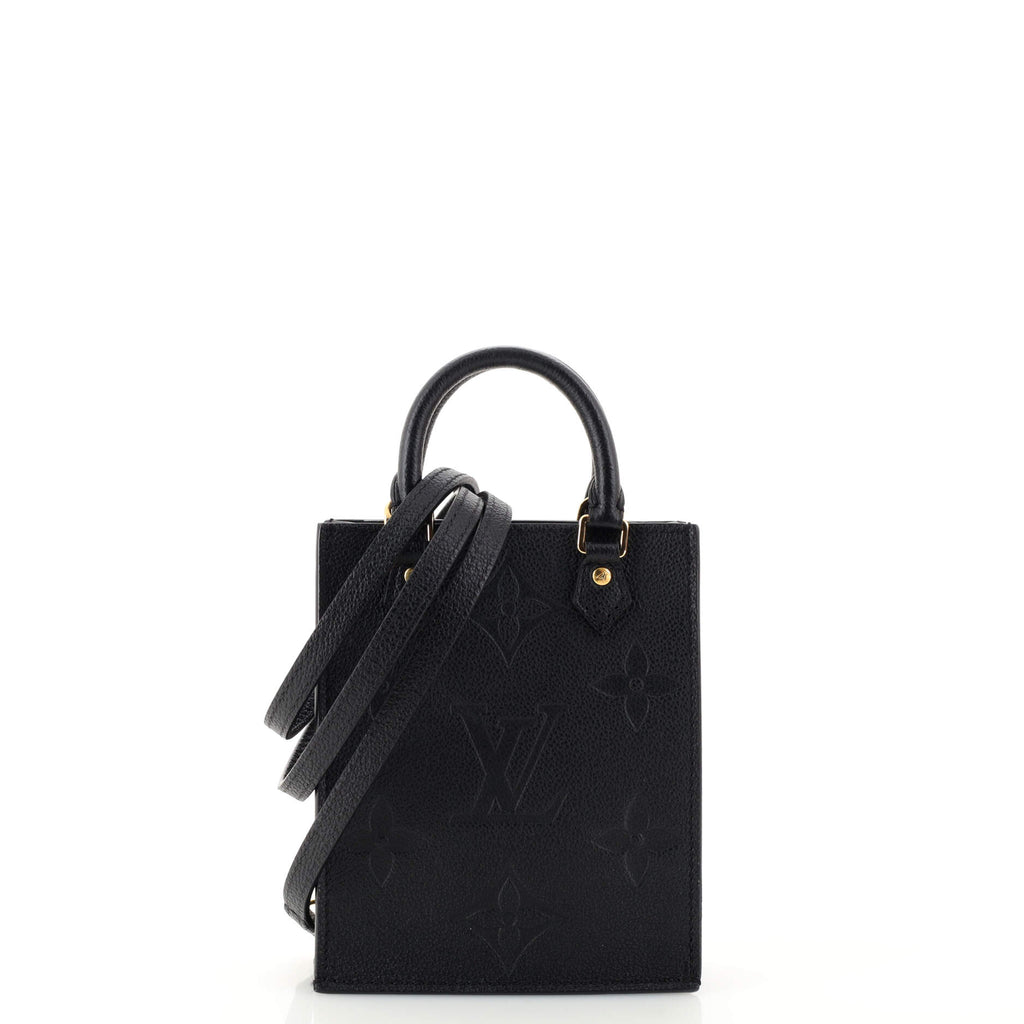 Louis Vuitton Petit Sac Plat Bag Monogram Empreinte Giant Black 1933381