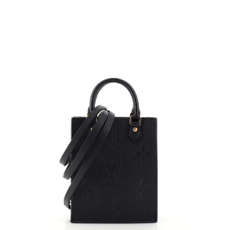 Louis Vuitton Black Monogram Giant Empreinte Petit Sac Plat bag Louis  Vuitton