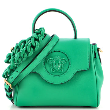 Versace La Medusa Top Handle Bag Leather Small