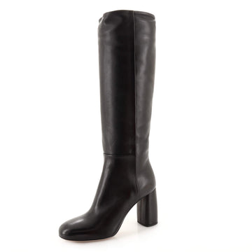 Miu Miu Women's Knee High Heeled Boots Leather