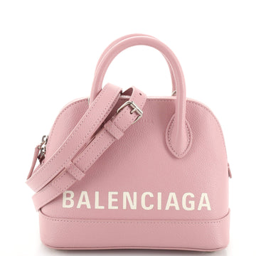 Balenciaga Logo Ville Bag Leather XXS